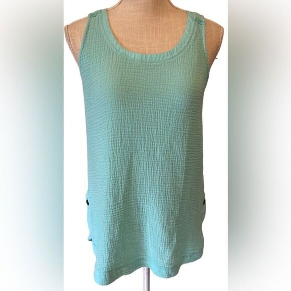 Soft Surroundings Aqua blue Top XS - Picture 1 of 7